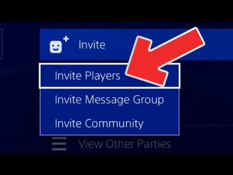 PS4 HOW TO SEND PLAYERS GAME INVITES!