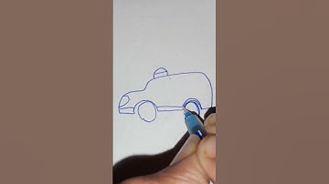 How to draw very easy Ambulance 🚑 #viral #trending #youtube #drawing #shorts #art #trend