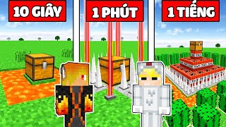 TÔ GÀ THỬ THÁCH 24H XÂY RƯƠNG KHO BÁU SIÊU AN TOÀN TRONG MINECRAFT*TÔ GÀ THỬ THÁCH BẢO VỆ RƯƠNG