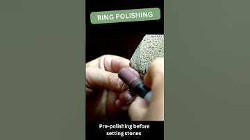 Hand polishing ring💍 ! #weddingring #engagementring