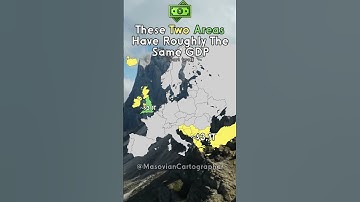 These Two Areas Have Roughly The Same GDP | part 2 #europe #mapping