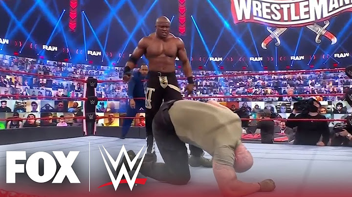 Bobby Lashley and Braun Strowman face off ahead of Triple Threat Title Match | MONDAY NIGHT RAW