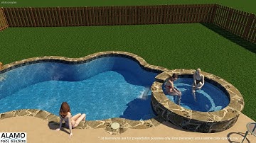 Custom Pool Design By: Alamo Pool Builders