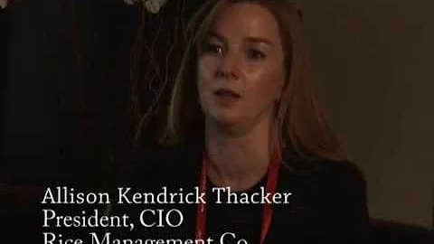 Rice Management Co. CIO Allison Thacker Says Energ...