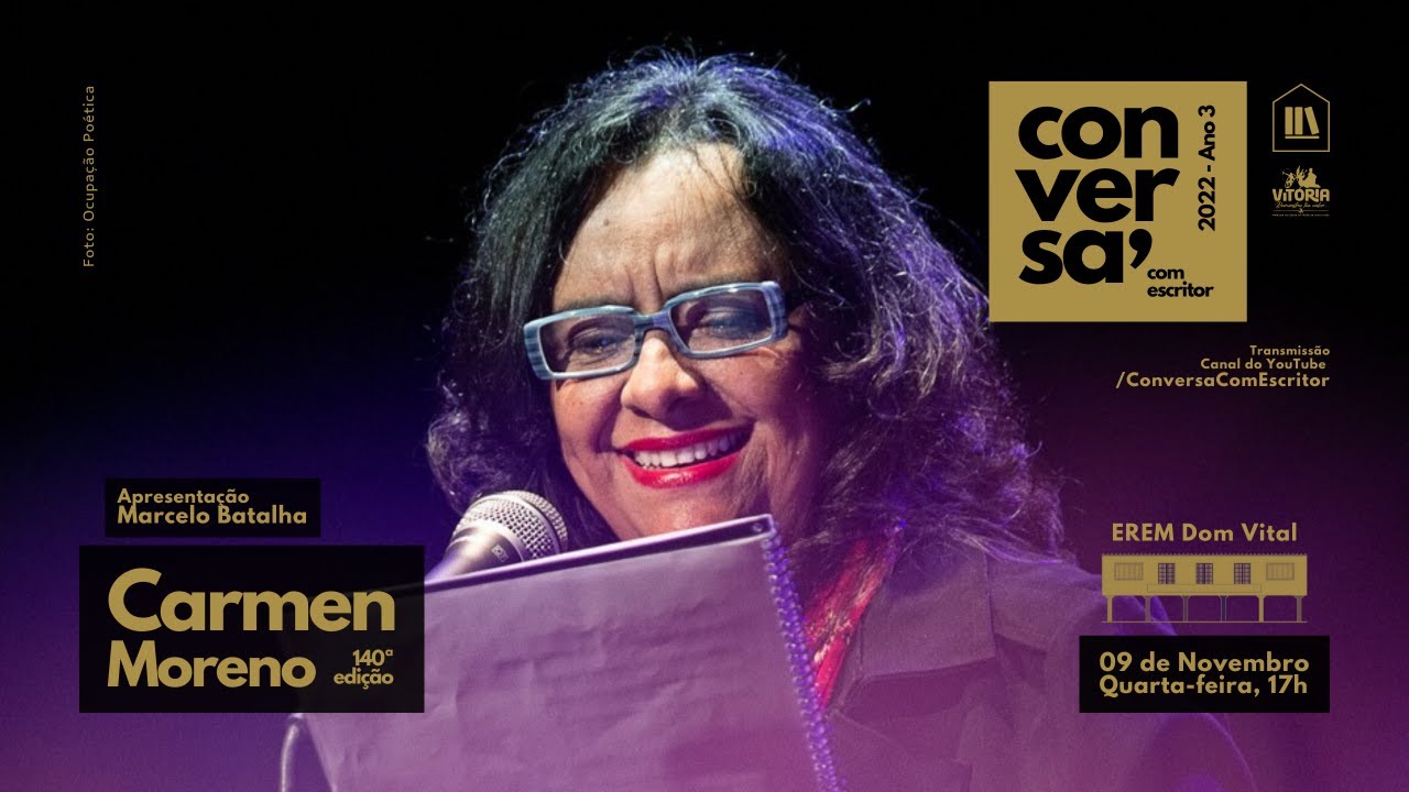 Conversa com Escritor(a) recebe Carmen Moreno