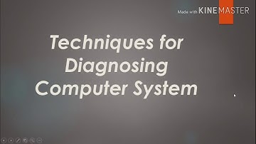 Techniques for Diagnosing Computer system