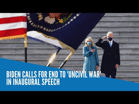 Biden calls for end to 'uncivil war' in inaugural speech