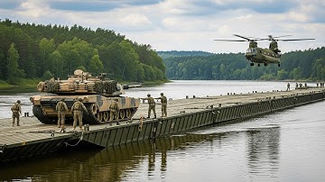 NATO Builds Giant Floating Bridge in 20 Minutes for Abrams Tanks
