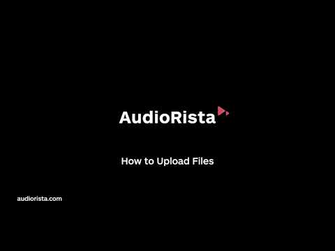 Quick Start: How to Upload Files