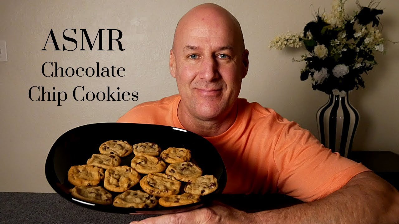 chewing gum silence ASMR: Homemade Chocolate Chip Cookies and Milk~Story Time~Soft Spoken