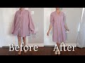 How to Upcycle an Oversized Shirt into a Boxy Dress - Beginner Sewing Project - YouTube How to Upcycle an Oversized Shirt into a Boxy Dress - Beginner Sewing Project - YouTube
