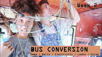 Shuttle Bus Conversion | Ep 2 Demolition continues ...