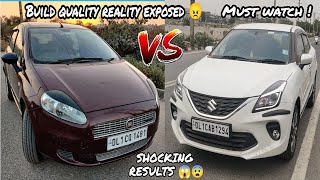 Fiat PUNTO VS Maruti Suzuki BALENO BUILD QUALITY TEST AND COMPARISIONMaruti Build Quality EXPOSED!