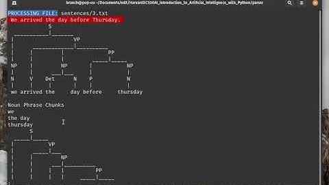 CS50 AI - Parser Project