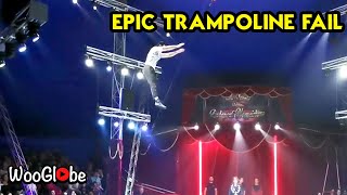 Forward Somersault on Trampoline Gone Wrong || Best Viral Videos