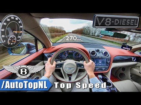 Bentley Bentayga V8 Diesel | ACCELERATION & TOP SPEED On AUTOBAHN POV By AutoTopNL