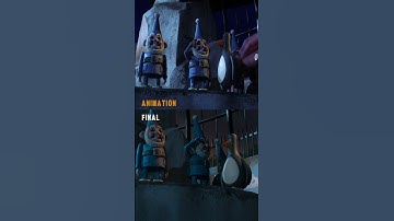 Animation vs Final Shot ✨ Wallace & Gromit: Vengeance Most Fowl #WallaceandGromit #Shorts