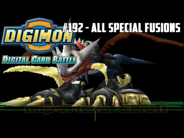 digimon digital card battle card fusion list Digimon Digital Card Battle [PS1]