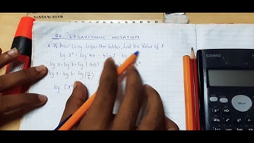 Topic 26 LOGARITHMIC NOTATIONS - QUESTION 4 - KCSE  made familiar maths