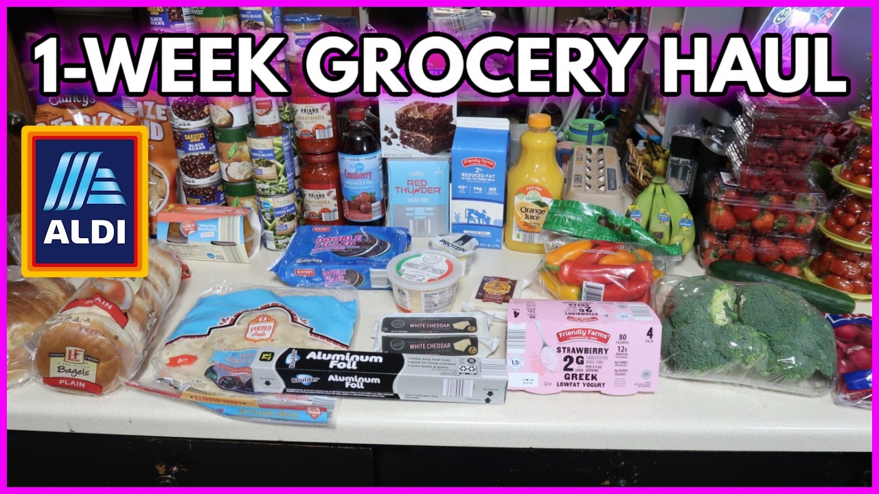 Снова уложились в бюджет в ALDI! | Покупка продуктов на неделю и план питания