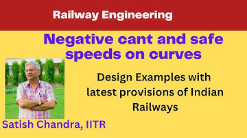 #railwayengineering  Negative #Cant, Design of diverging tracks, Safe #speed on #Horizontal #curves