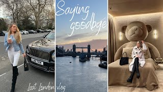LEAVING LONDON - my last London vlog, afternoon tea, New Year&#39;s Eve, Max Mara pop up | Lesley Adina