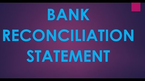 How to Prepare Bank Reconciliation Statement (URDU+English)