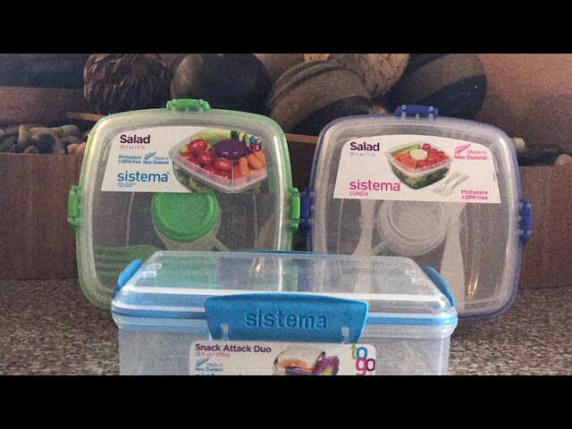 Sistema Small Split To Go Divided Snack Container - 2 Section 