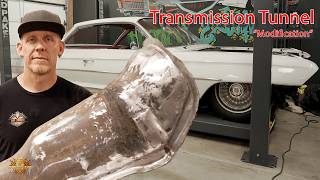 MODIFYING THE TRANSMISSION TUNNEL TO FIT A 4L65 ON A LS SWAPPED 1961 CADILLAC