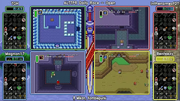 TGH vs inthenameofDT vs Magnon17 vs Benteezy, Open Mode. ALTTP Randomizer Daily Race