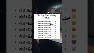 Display emoji using HTML 👆😉© #html #emoji #learn screenshot 2