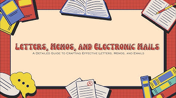 Letters, Memos, and Electronic Mails || Group 6 — First Topic