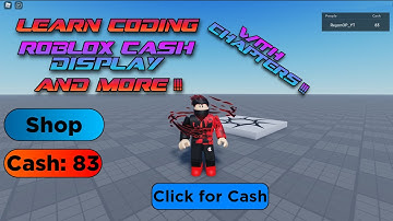 How to make a cash display in Roblox studio