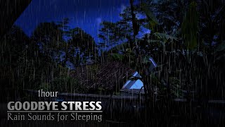 Goodbye Stress so You can go to Sleep Soon with Heavy Rain & The Sound of Rain on a Tin Roof