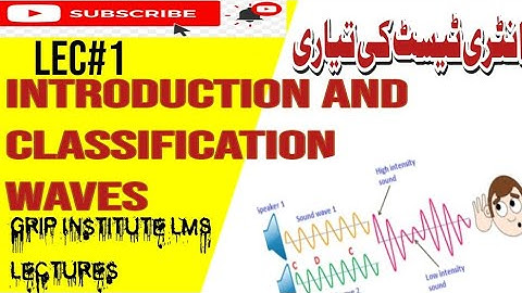 NMDCAT | LECTURE_1 INTRODUCTION TO WAVES Unit#6 Physics | Grip Institute MDCAT Preparation