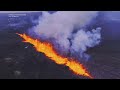 Stunning drone footage captures Iceland volcanic eruption
