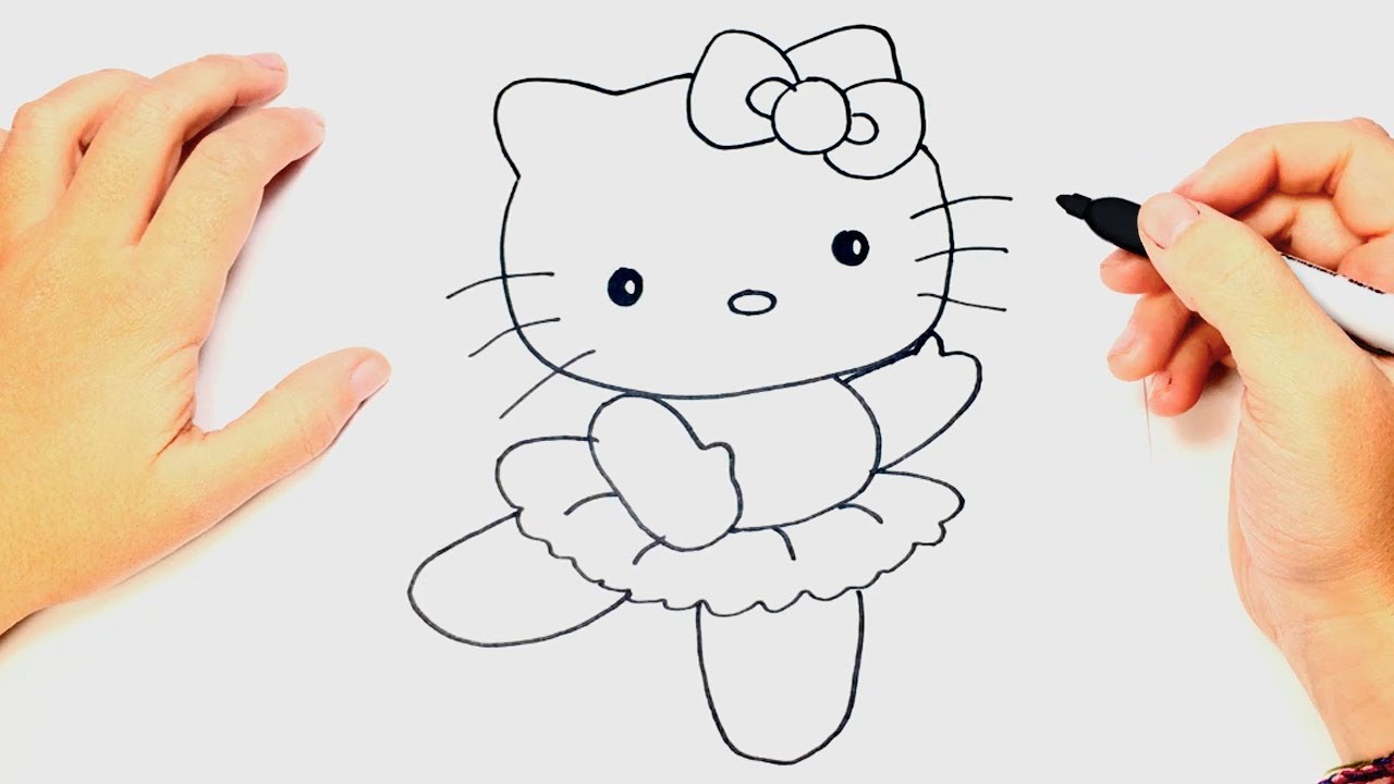 How to draw Hello Kitty | Hello Kitty Easy Draw Tutorial - YouTube