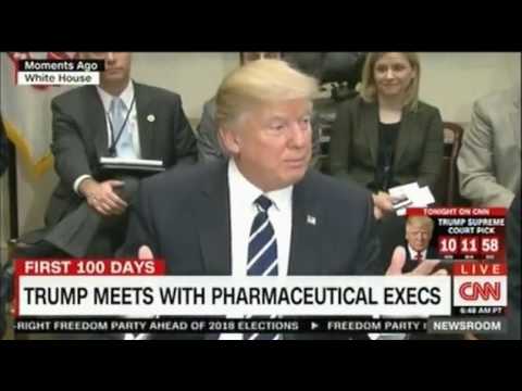 President Trump meets pharmaceutical representatives at White House to cut prices and boost  jobs