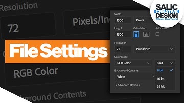 How To Set Up Your File Settings - Photoshop Tutorial