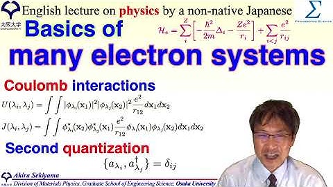 Basics of many electron systems: Coulomb and exchange integrals, Second quantization