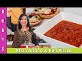 Pizza Sauce Recipe aur Bun Pizzas in Urdu Hindi - RKK
