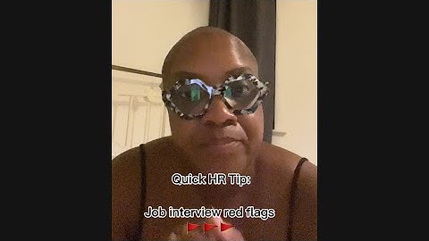 Quick HR tip: job interview red flags🚩🚩🚩