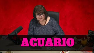 ACUARIO♒MADRE MIA LO QUE DICE ESTA TAROTISTA! SINO TE SALE ESTO ANTES DE ESTE DOMINGO 9 SE RETIRA