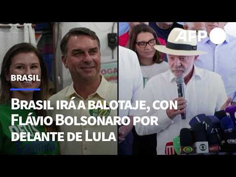 Brazil heads to a runoff, with Flávio Bolsonaro ahead of Lula | AFP