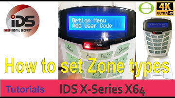 How to set the zone types and partitions on the IDS X-Series LCD alarm keypad
