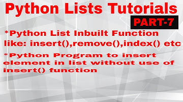 Python List Tutorials | PART-7 |  Insert item in list without insert function | cbse xi ip cs