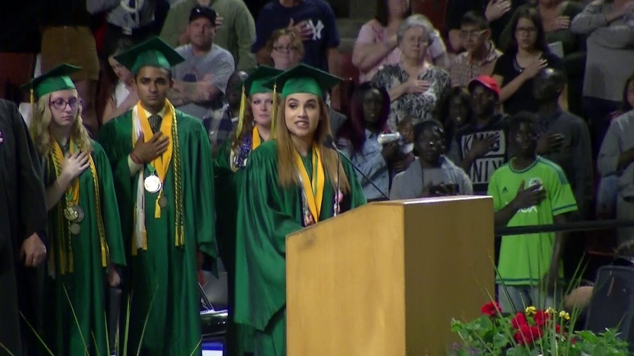 National anthem at Kearns High School Graduation 2018 YouTube