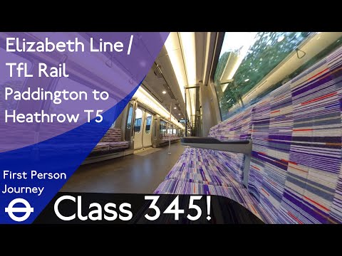 Elizabeth Line (TfL Rail) First Person Journey - Paddington to Heathrow Terminal 5