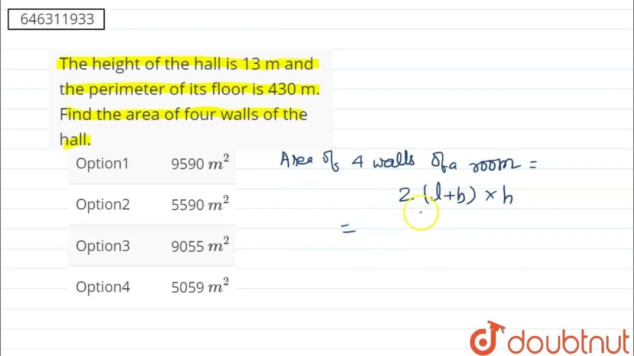 the-height-of-the-hall-is-13-m-and-the-perimeter-of-its-floor-is-430-m