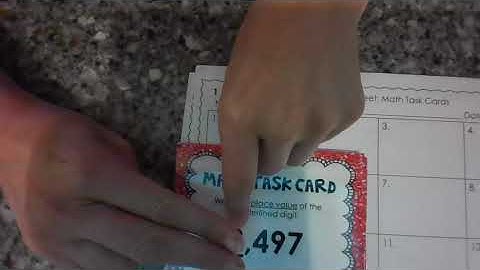 Math Task Cards